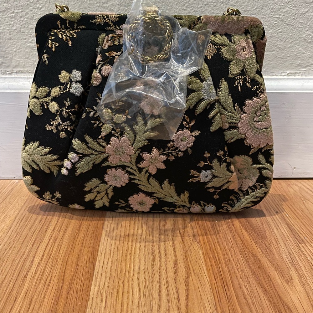 NEW! Crown Lewis Vintage brocade purse